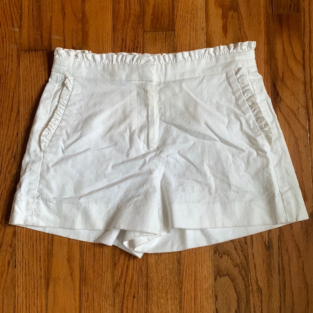 J.Crew High Waist Ruffle Hem Shorts